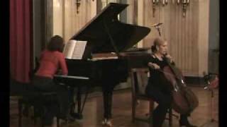 Shostakovich cello sonate Op.40  1.mov.Sanja Jancic-cello  Aurelie Tremblay-piano