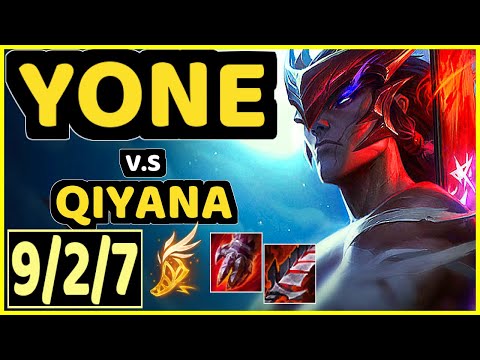 ABBEDAGGE (YONE) vs QIYANA - 9/2/7 KDA MID GAMEPLAY - EUW Ranked MASTER