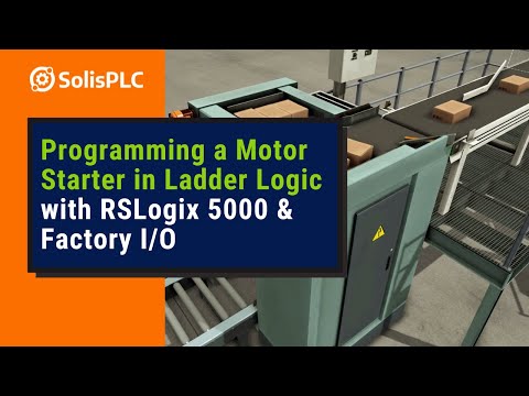 PLC Programming RSLogix 5000 / Factory IO - Inputs Outputs, Motor Starter in Ladder Logic [Part 2]