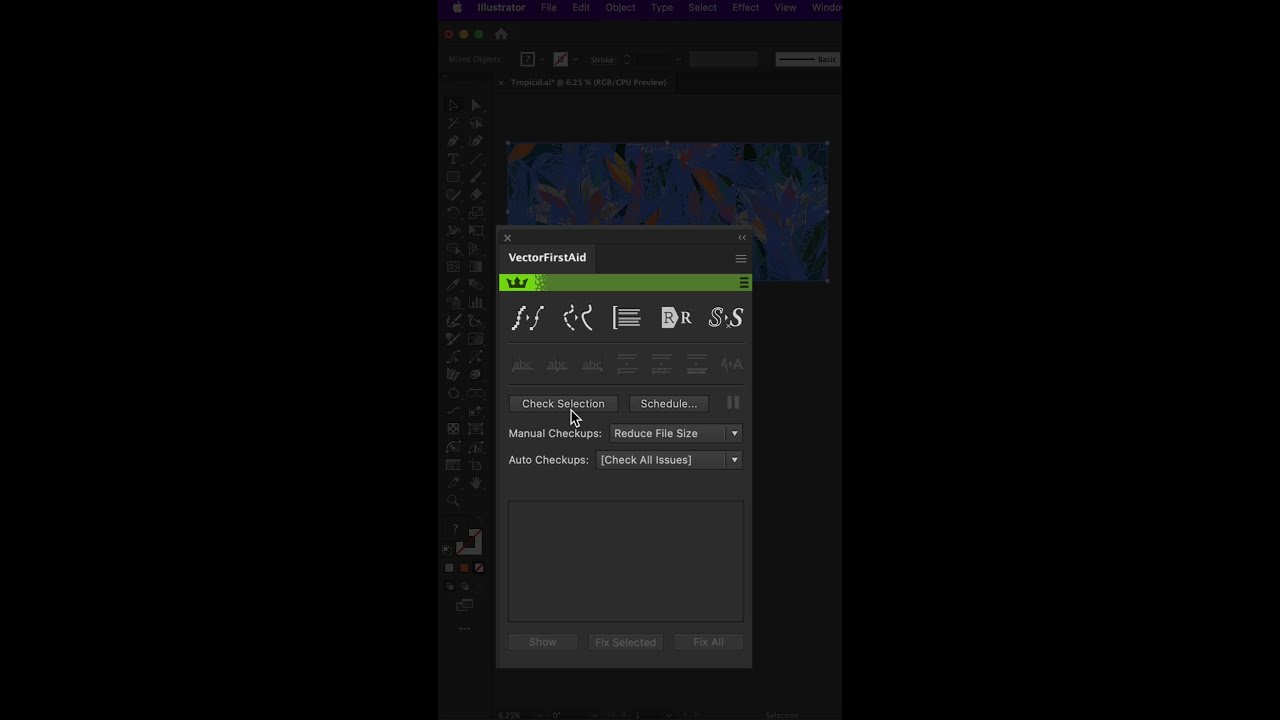 clean up your vector files with one click