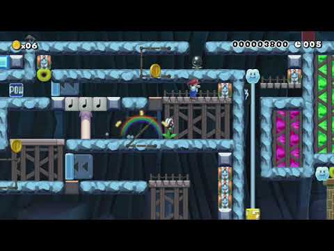 【マリオメーカー2発売決定！】喜びのスピードラン♪ 10sec by ☆ Tecky ☆ - Super Mario Maker - No Commentary 1bp