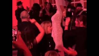 Vanity Fair Oscars After Party - Christina Aguilera sings Moves Like Jagger