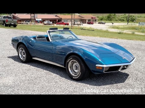 1971 Automatic Bridgehampton Blue Corvette Stingray Convertible For Sale Video