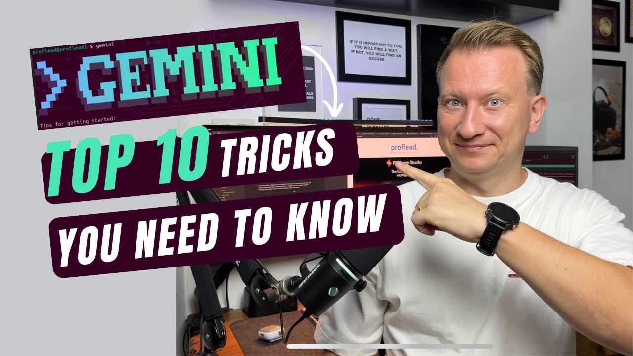 Video Tutorial: Gemini CLI: Top 10 Pro Tips & Tricks