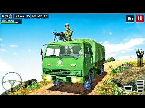 real Army vehicles transport 3D l drive and Park army trucks l simulator game