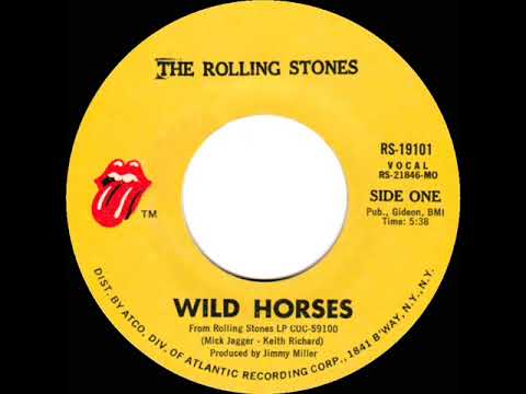 1971 HITS ARCHIVE: Wild Horses - Rolling Stones (mono 45)