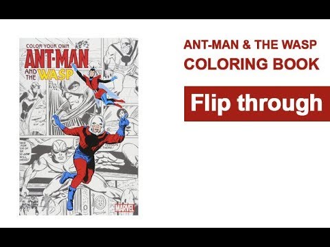 Ant-Man and the Wasp Coloring Book Flip Through