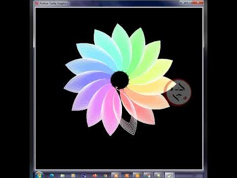Python Turtle Amazing Multi Color Draw Circle Using Import Colorsys Shorts Python_turtle Python