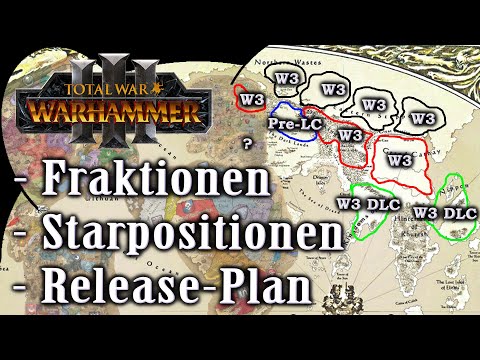 Fraktionen, Release-Plan und Startpositionen von Total War: Warhammer 3