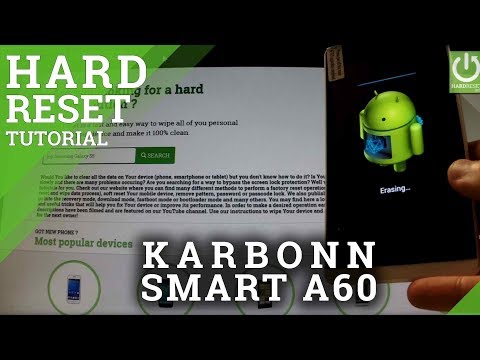 Hard Reset KARBONN SMART A60 - Erase all data by Factory Reset