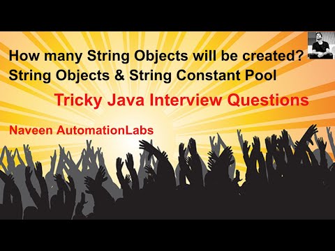 Interview Question How Many String Objects Will Be Created String Objects String Constant Pool