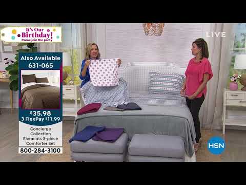 HSN | At Home Celebration featuring Concierge Collection Bedding 07.17.2019 - 08 AM