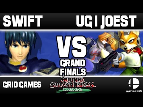 [Melee] Swift (Marth) VS UG | JoeST (Sheik/Fox) | Grid Weekly Grand Finals