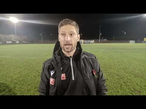 Ian Richards talks after 3-1 win over Carlton Town