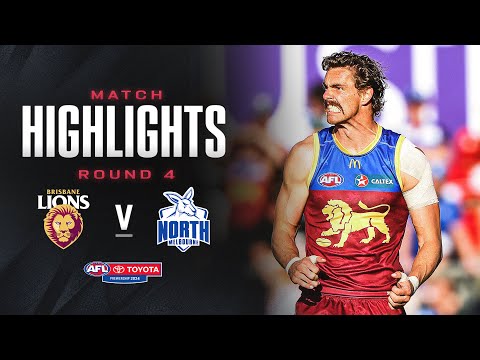 Brisbane v North Melbourne Highlights | Round 4, 2024 | AFL