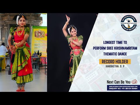 LONGEST TIME TO PERFORM SREE KRISHNAMRITAM THEMATIC DANCE