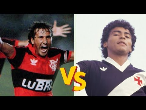 ZICO VS ROMÁRIO (1987) - Flamengo x Vasco