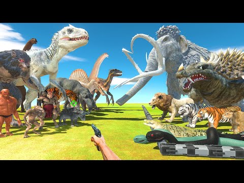 FPS Avatar Rescue Animal and Reptiles and Fight Dinosaurs and Fantasy-Animal Revolt Battle Simulator
