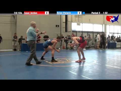Isaac Jordan vs. Dylan Palacio at 2013 Junior Nationals - FILA - FS
