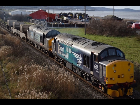 #830: [Flask] DRS Class 37716 & 37610 pass Abergele & Pensarn (15/02/17)