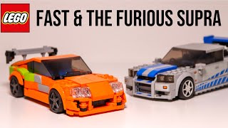 How I Built the Toyota Supra From The Fast and The Furious out of LEGO! + Nissan Skyline GT-R