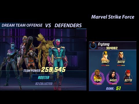 Dream Team 259K vs 304K Defenders w 7RS DD MSF