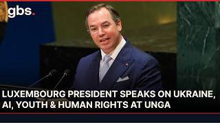 Luxembourg President Addresses UN General Assembly on AI, Climate, Ukraine & Human Rights | AC13
