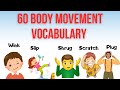 Lesson 3 60 Body Movement And Sounds Verbs Vocabulary In 6minutes Pictionary Simple English