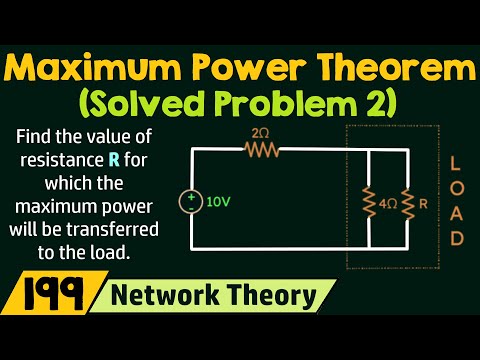 Maximum Power Transfer Theorem Solved Problem 2
