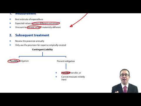 Provisions, contingent assets and liabilities (IAS 37) - ACCA (SBR) lectures