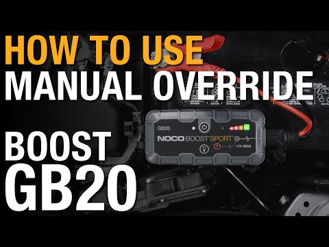 How to use manual override on your NOCO Boost GB20