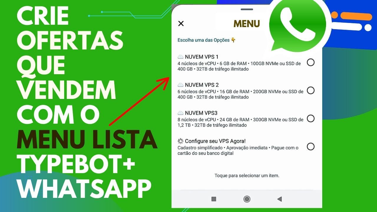 TUTORIAL Como Criar MENU LIST no Typebot para Whatsapp e Vender Mais com Essa Estratégia