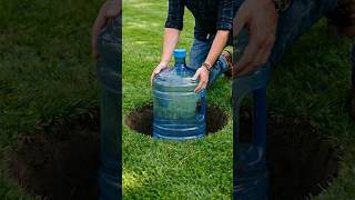 Drop the Plastic bottle cylinder down into hole! You'll be Surprised To Learn This Secret!