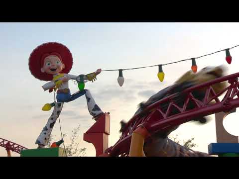 Slinky Dog Dash Coaster test rides