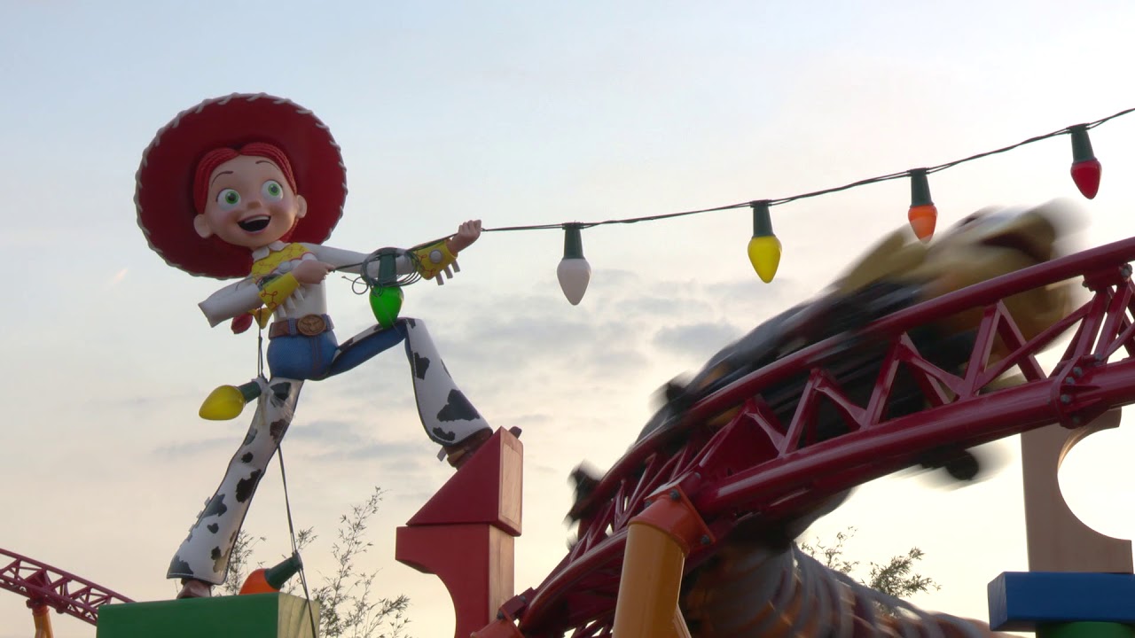 Slinky Dog Dash Coaster test rides