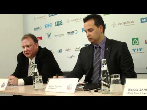 Pressekonferenz Mitteldeutscher Basketball Club   TBB Trier; 21  Spieltag