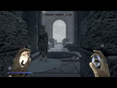 SKYRIM (PS4PRO) PART 12 FIRE MAGE /CONJURATION RED EAGLE SWORD (VAMPIRE)