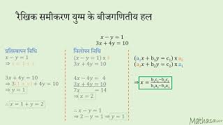 प्रतिस्थापन और विलोपन विधि