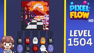 Pixel Flow Level 1504 Solution Walkthrough