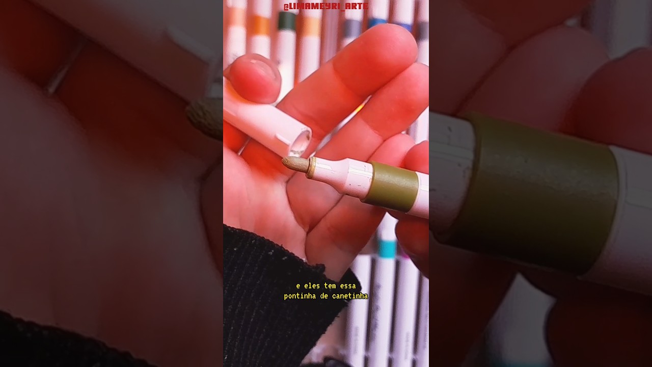 pintando com marcadores acrílicos #art #acrylicpainting