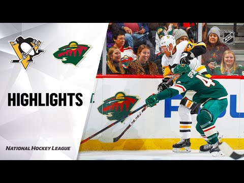 NHL Highlights | Penguins @ Wild 10/12/19