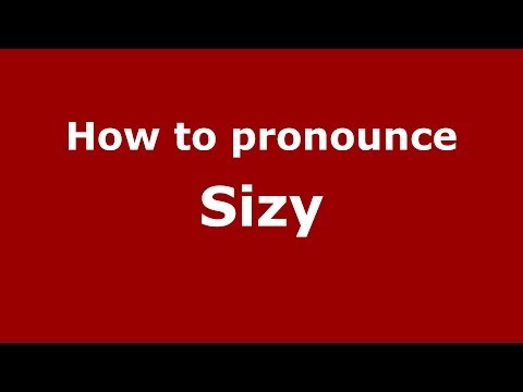 How to pronounce Sizy (Russian/Russia) - PronounceNames.com