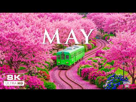 Spring in May 8K 🌸 Early Bloom 2026 | Floral Wonderland & Soft Sunrise Light (Ultra HD)
