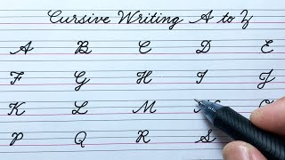 Cursive writing A to Z | Cursive letter ABCD | English capital letters |Cursive handwriting practice