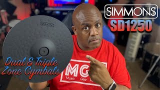 Video thumbnail for SIMMONS SD1250 Cymbals by Keithron Powell