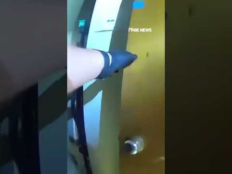 WILD VIDEO: Man fires FLAMETHROWER at police #shorts