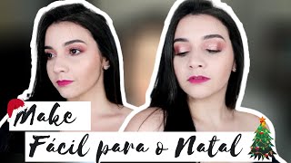 Make SIMPLES com um toque de GLAMOUR para o NATAL