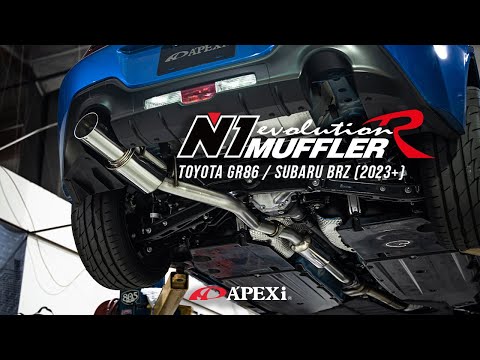 A'PEXi N1 EVO-R Muffler (Single-Exit) Catback Exhaust - 2022+ Subaru BRZ / Toyota GR86