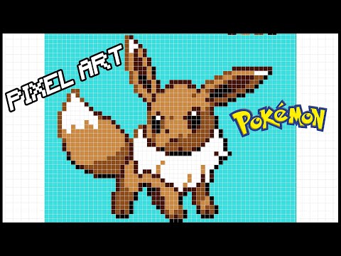 PIXEL ART Pokemon EVOLI Stop Motion
