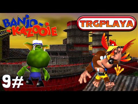Banjo-Kazooie (N64) Walkthrough 100% - Part 9: Rusty Bucket Bay (1080p)
